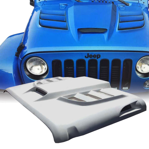 Batman Series Fiber Glass Hood for 07-17 Jeep Wrangler JK