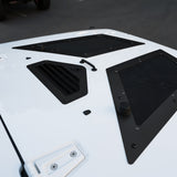 Black Cobra Hood Vents & Louver for 07-17 Jeep Wrangler JK
