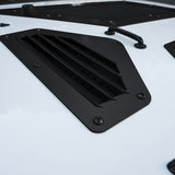 Black Cobra Hood Vents & Louver for 07-17 Jeep Wrangler JK