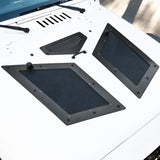 Black Cobra Hood Vents & Louver for 07-17 Jeep Wrangler JK